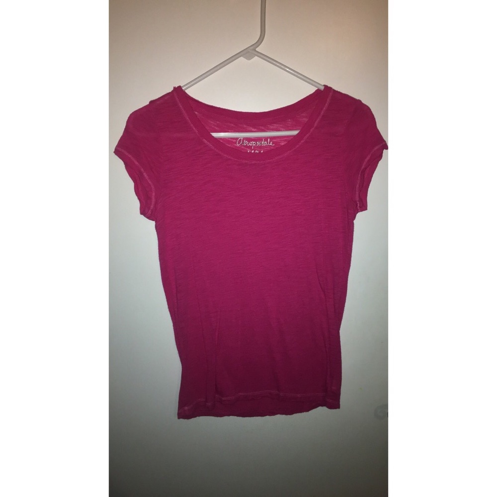 Pink Aeropostale shirt.